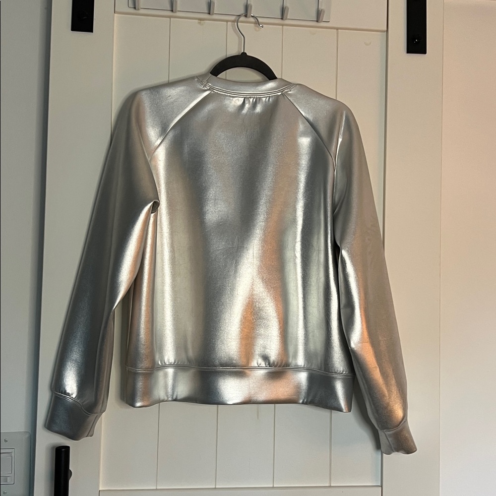 Cynthia Rowley Metallic Silver Women's Sweat shirt size small